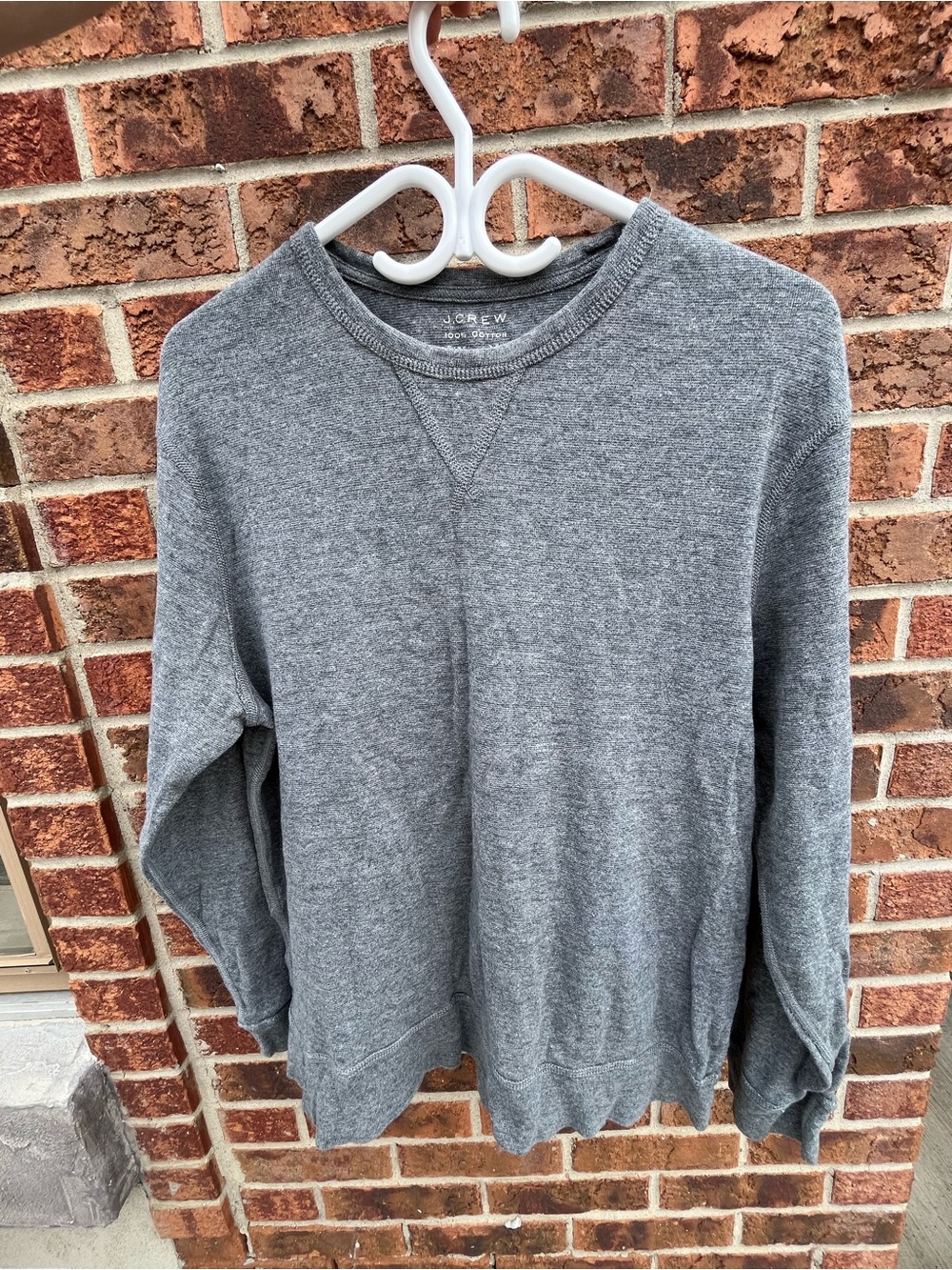 J. Crew Men's Heather Gray Crewneck Sweatshirt